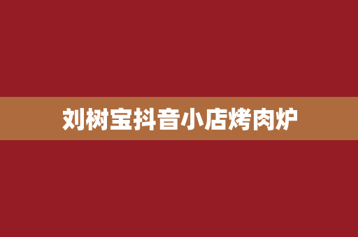 刘树宝抖音小店烤肉炉